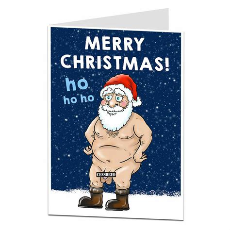 nude christmas card